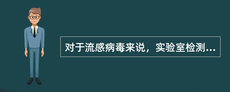 对于流感病毒来说，实验室检测方法包括哪些（）