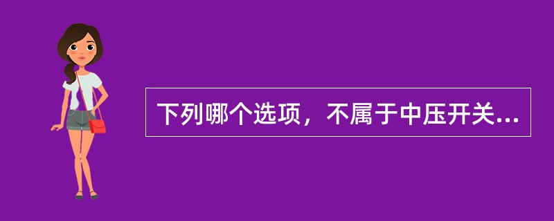 下列哪个选项，不属于中压开关柜常用的二次元件（）。