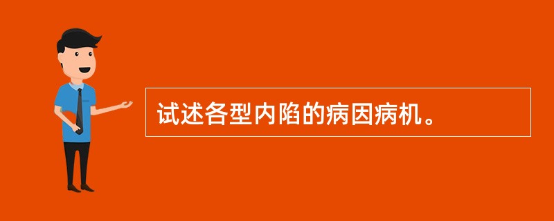 试述各型内陷的病因病机。