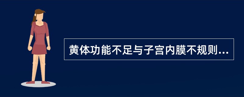 黄体功能不足与子宫内膜不规则脱落在临床上有哪些不同？