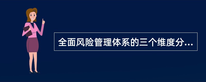 全面风险管理体系的三个维度分别是()。