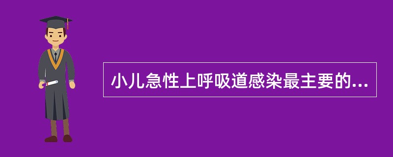 小儿急性上呼吸道感染最主要的病原体是（）