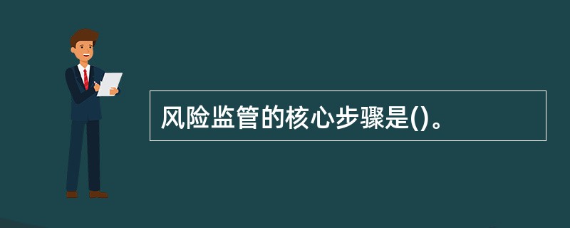 风险监管的核心步骤是()。