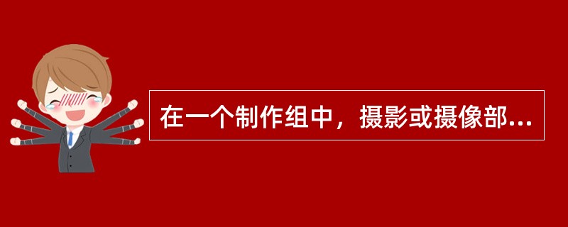 在一个制作组中，摄影或摄像部门一般由摄影指导、摄影师、摄影助理、（）等人组成。