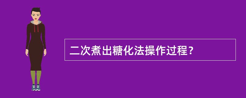 二次煮出糖化法操作过程？