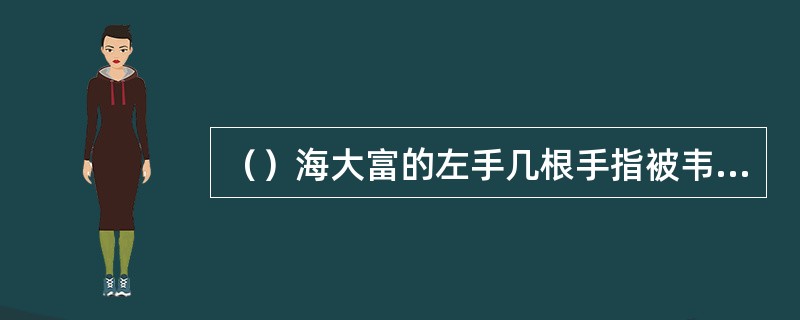 （）海大富的左手几根手指被韦小宝切断了？