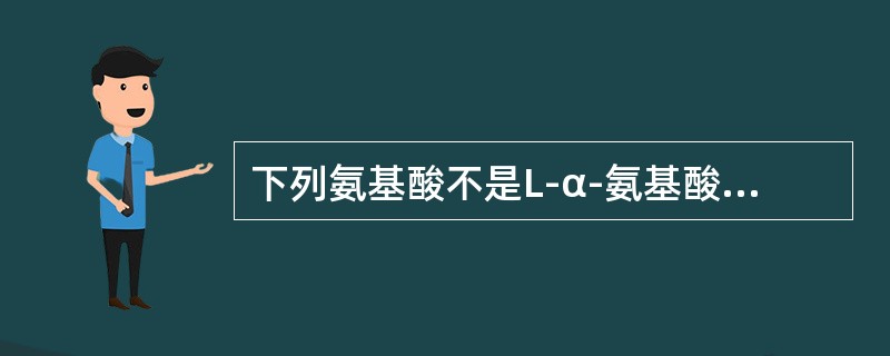 下列氨基酸不是L-α-氨基酸的是（）。