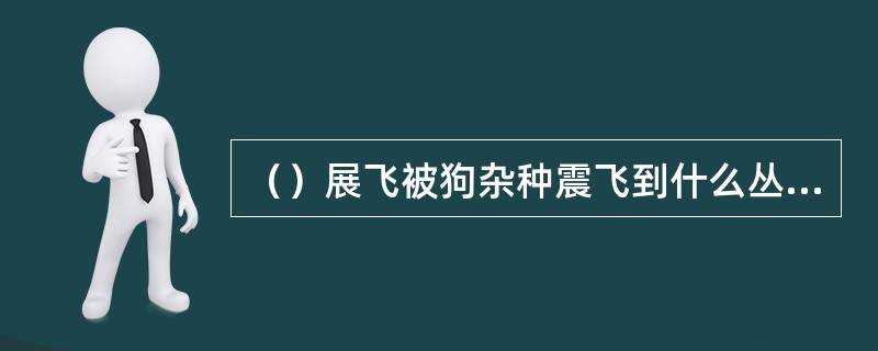 （）展飞被狗杂种震飞到什么丛中？