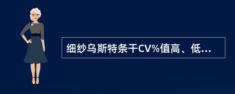 细纱乌斯特条干CV%值高、低值如何分析？