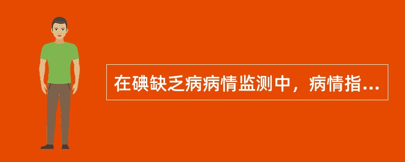 在碘缺乏病病情监测中，病情指标是指（）。