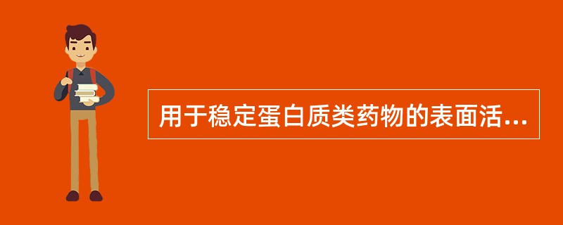 用于稳定蛋白质类药物的表面活性剂是（）。