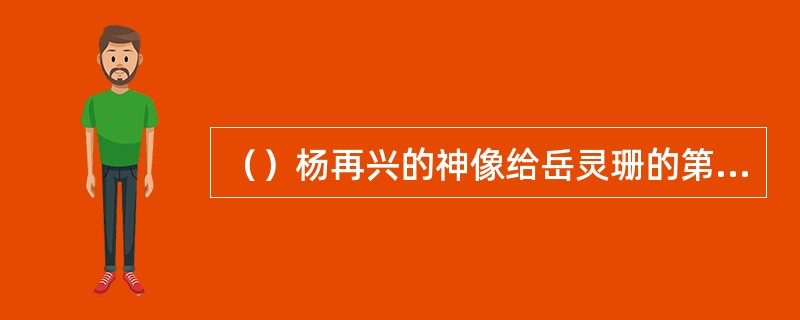 （）杨再兴的神像给岳灵珊的第一印象是什么？