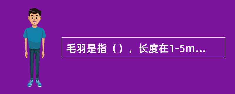 毛羽是指（），长度在1-5mm之间。其形态比较复杂，大致可以分为两大类：一类是纤