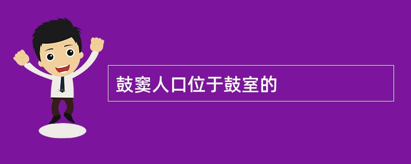 鼓窦人口位于鼓室的