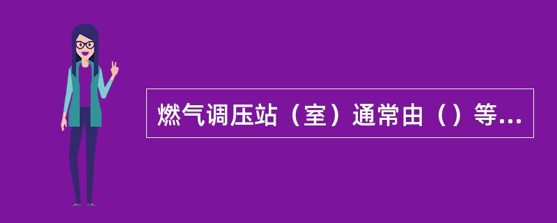 燃气调压站（室）通常由（）等组成。
