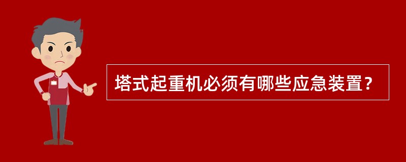 塔式起重机必须有哪些应急装置？