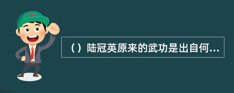 （）陆冠英原来的武功是出自何门派的？