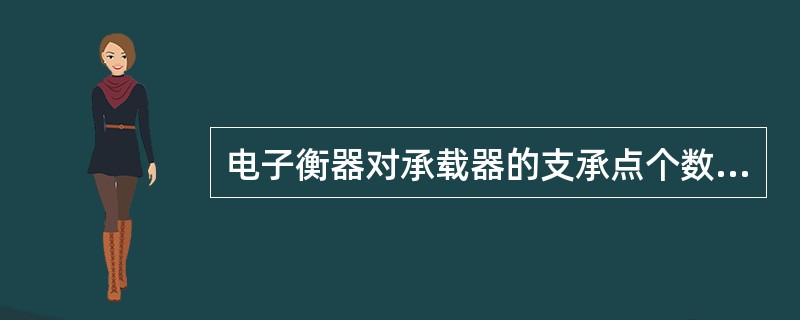 电子衡器对承载器的支承点个数N≤4的秤进行偏载测试时，施加的偏载量砝码随最大秤量