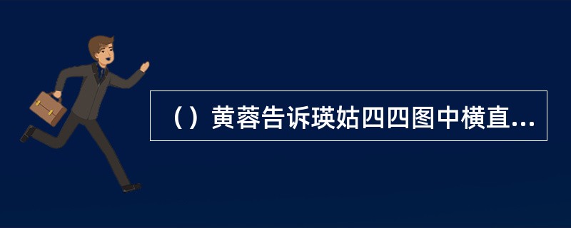 （）黄蓉告诉瑛姑四四图中横直上下斜角相加，皆是多少？