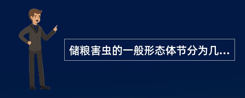 储粮害虫的一般形态体节分为几个体段？