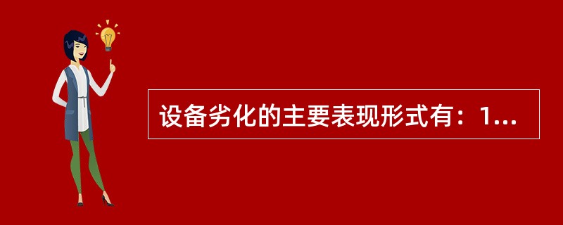 设备劣化的主要表现形式有：1、（）、2.金属组织和性质变化、蠕变、高温腐蚀等、3