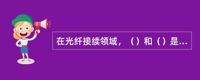 在光纤接续领域，（）和（）是实现光纤固定连接的两种不同方式。