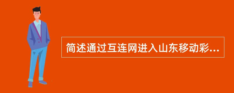 简述通过互连网进入山东移动彩铃网站按照价格下载一首价格为2元的彩铃，设臵为个人回