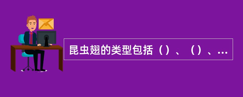 昆虫翅的类型包括（）、（）、（）等。