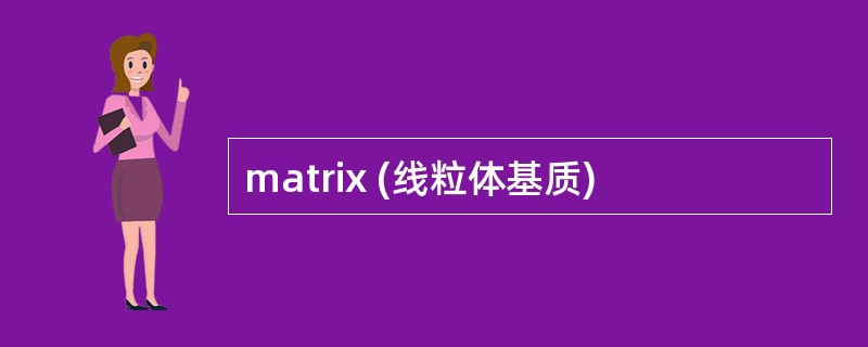 matrix (线粒体基质)