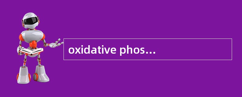 oxidative phosphorylation (氧化磷酸化)