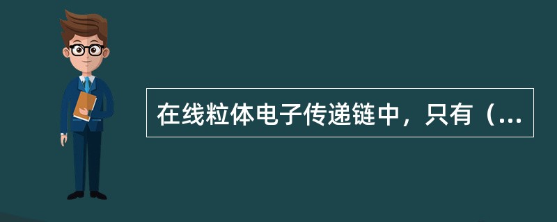 在线粒体电子传递链中，只有（）不是质子递氢体。