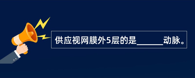 供应视网膜外5层的是______动脉。