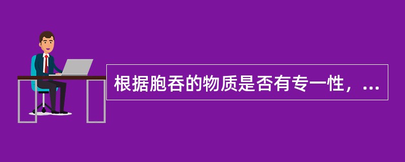 根据胞吞的物质是否有专一性，将胞吞作用分为（）的胞吞作用和（）的胞吞作用。