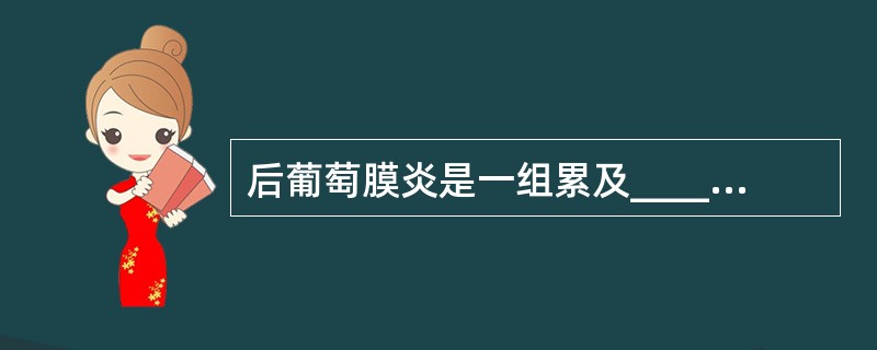 后葡萄膜炎是一组累及______、______、______和______的炎症