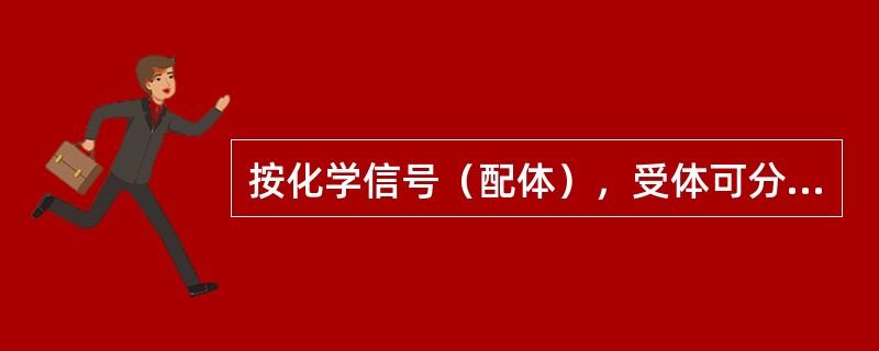 按化学信号（配体），受体可分为（）