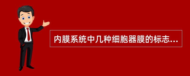 内膜系统中几种细胞器膜的标志性酶分别是什么？