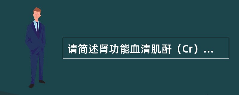 请简述肾功能血清肌酐（Cr）测定的参考值以及临床意义