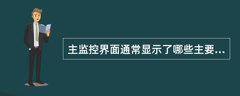 主监控界面通常显示了哪些主要参数？