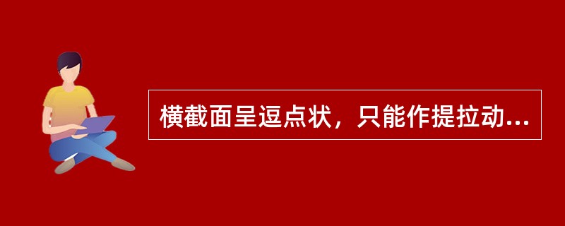 横截面呈逗点状，只能作提拉动作，适用于粗直根管预备的是
