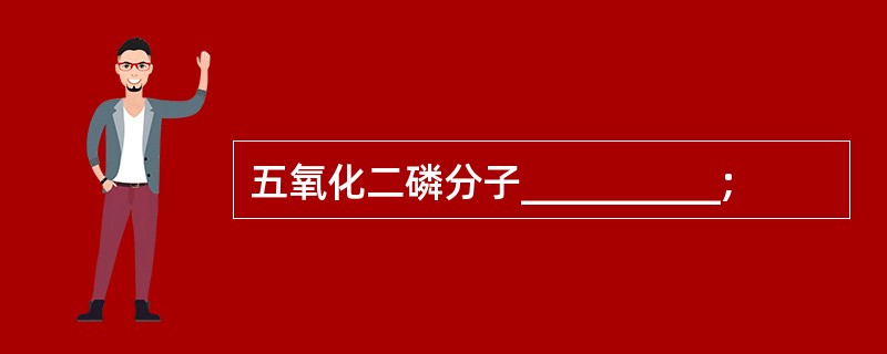 五氧化二磷分子__________;
