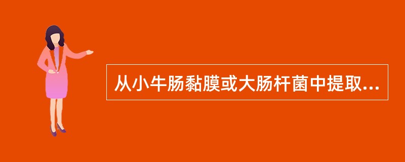 从小牛肠黏膜或大肠杆菌中提取的酶是