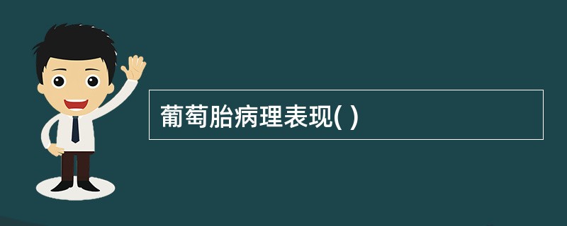 葡萄胎病理表现( )