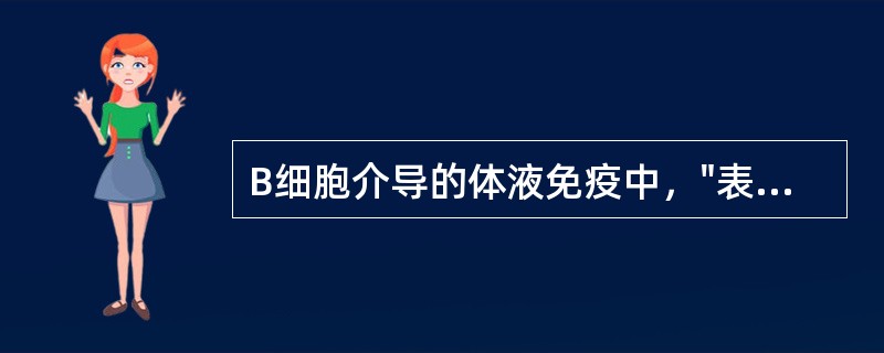 B细胞介导的体液免疫中，"表现为以B细胞介导的体液免疫和以T细胞介导的细胞免疫"
