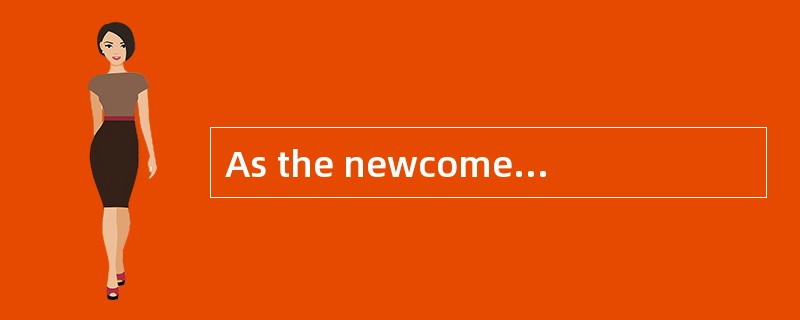 As the newcomer did not follow the instr