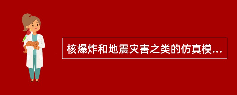 核爆炸和地震灾害之类的仿真模拟,其应用领域是——。