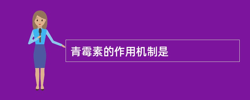 青霉素的作用机制是