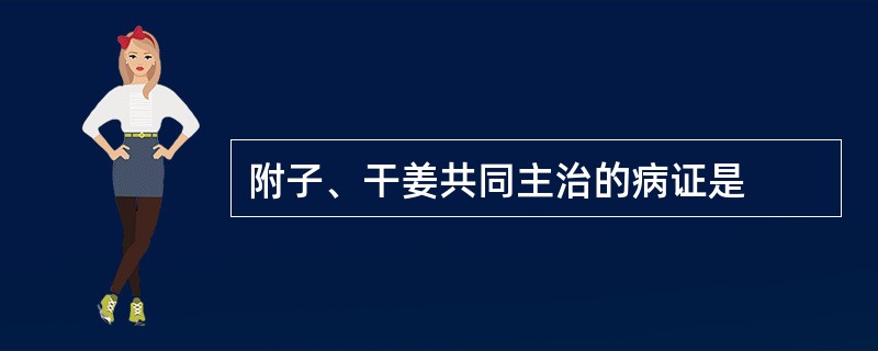 附子、干姜共同主治的病证是