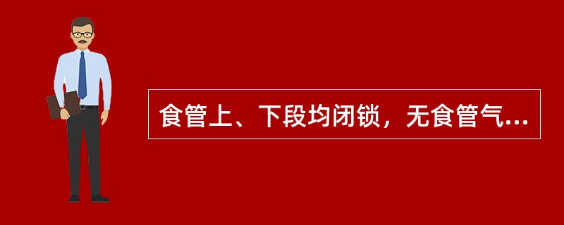 食管上、下段均闭锁，无食管气管瘘( )