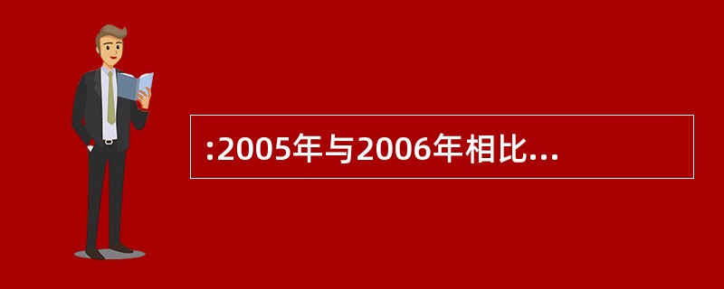 :2005年与2006年相比,年印刷量在5亿对开张以上的企业中,以下正确的一行是