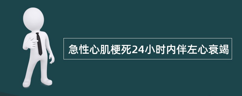 急性心肌梗死24小时内伴左心衰竭
